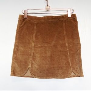 Brandy Melville suede tan brown Raquel mini skirt